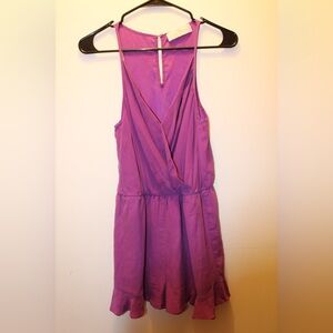 Amanda Uprichard Vibrant Purple Romper